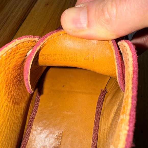 BURGANDY SUEDE BOOTS MASSIMO DUTTI SIZE 8 1/2 / 41 - Picture 9 of 11